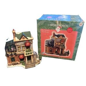 Santa’s Workbench The Terrace Tea Room 2002 Christmas Village Building w Box